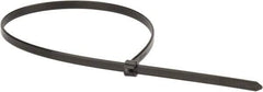 Thomas & Betts - 14.2" Long Black Polypropylene Standard Cable Tie - 30 Lb Tensile Strength, 1.19mm Thick, 2" Max Bundle Diam - USA Tool & Supply