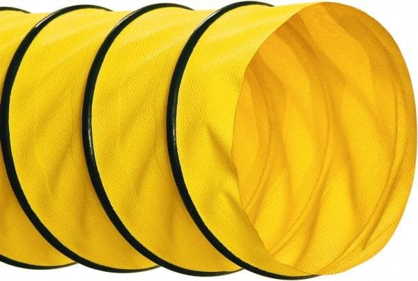 Hi-Tech Duravent - 16" ID, 25' Long, Polyester Blower & Duct Hose - Yellow, 8" Bend Radius, 4.1 In/Hg, 9.7 Max psi, -40 to 250°F - USA Tool & Supply