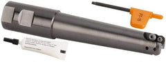 Kennametal - 1" Cut Diam, 1-1/4" Shank Diam, 7.03" OAL, Indexable Copy End Mill - Weldon Shank - USA Tool & Supply