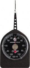 Jonard Tools - 0.05 Lb. Capacity, Mechanical Tension and Compression Force Gage - 2 gf Resolution, Aluminum Housing - USA Tool & Supply