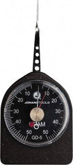 Jonard Tools - 0.33 Lb. Capacity, Mechanical Tension and Compression Force Gage - 1 gf Resolution, Aluminum Housing - USA Tool & Supply