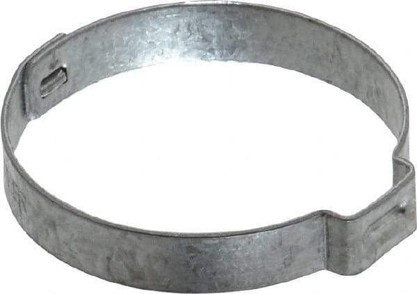 Oetiker - 35 to 38.1mm, Zinc-Plated 1-Ear Clamp - 1-1/2" Noml Size, 10mm Inner Width, 7mm Wide x 0.75mm Thick, Carbon Steel - USA Tool & Supply