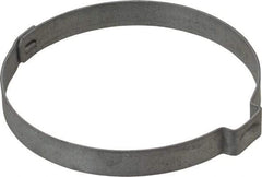 Oetiker - 54.4 to 57.5mm, Zinc-Plated 1-Ear Clamp - 2-1/4" Noml Size, 10mm Inner Width, 7mm Wide x 0.75mm Thick, Carbon Steel - USA Tool & Supply