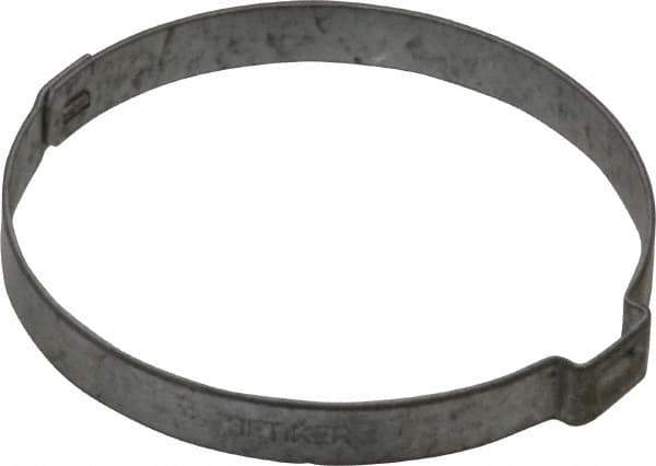 Oetiker - 55.9 to 59mm, Zinc-Plated 1-Ear Clamp - 2-5/16" Noml Size, 10mm Inner Width, 7mm Wide x 0.75mm Thick, Carbon Steel - USA Tool & Supply