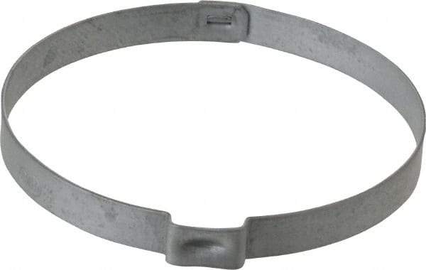 Oetiker - 60.4 to 63.5mm, Zinc-Plated 1-Ear Clamp - 2-1/2" Noml Size, 10mm Inner Width, 7mm Wide x 0.75mm Thick, Carbon Steel - USA Tool & Supply