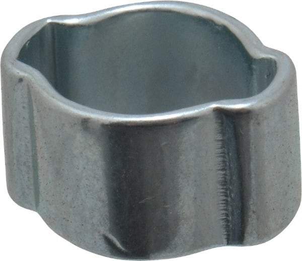 Oetiker - 5 to 7mm, Zinc-Plated 2-Ear Clamp - 1/4" Noml Size, 3.14mm Inner Width, 6mm Wide x 0.7mm Thick, Carbon Steel - USA Tool & Supply