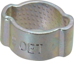 Oetiker - 7 to 9mm, Zinc-Plated 2-Ear Clamp - 5/16" Noml Size, 3.14mm Inner Width, 7mm Wide x 1mm Thick, Carbon Steel - USA Tool & Supply