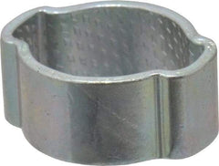 Oetiker - 8.1 to 11mm, Zinc-Plated 2-Ear Clamp - 3/8" Noml Size, 4.55mm Inner Width, 7mm Wide x 1mm Thick, Carbon Steel - USA Tool & Supply