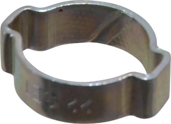 Oetiker - 18 to 22mm, Zinc-Plated 2-Ear Clamp - 13/16" Noml Size, 6.28mm Inner Width, 9mm Wide x 1.5mm Thick, Carbon Steel - USA Tool & Supply