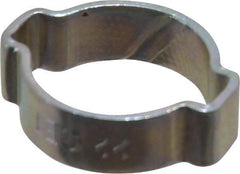 Oetiker - 18 to 22mm, Zinc-Plated 2-Ear Clamp - 13/16" Noml Size, 6.28mm Inner Width, 9mm Wide x 1.5mm Thick, Carbon Steel - USA Tool & Supply