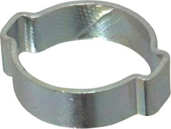 Oetiker - 22.5 to 27mm, Zinc-Plated 2-Ear Clamp - 1" Noml Size, 7.07mm Inner Width, 10mm Wide x 1.5mm Thick, Carbon Steel - USA Tool & Supply