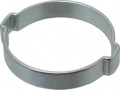 Oetiker - 40.6 to 46mm, Zinc-Plated 2-Ear Clamp - 1-3/4" Noml Size, 8.48mm Inner Width, 10mm Wide x 1.5mm Thick, Carbon Steel - USA Tool & Supply