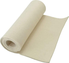 Made in USA - 1/8 Inch Thick x 60 Inch Wide x 12 Inch Long, Pressed Wool Felt Sheet - 2 Lbs/Square Yd., White, 500 psi - USA Tool & Supply