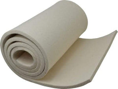 Made in USA - 3/8 Inch Thick x 60 Inch Wide x 12 Inch Long, Pressed Wool Felt Sheet - 6 Lbs/Square Yd., White, 500 psi - USA Tool & Supply