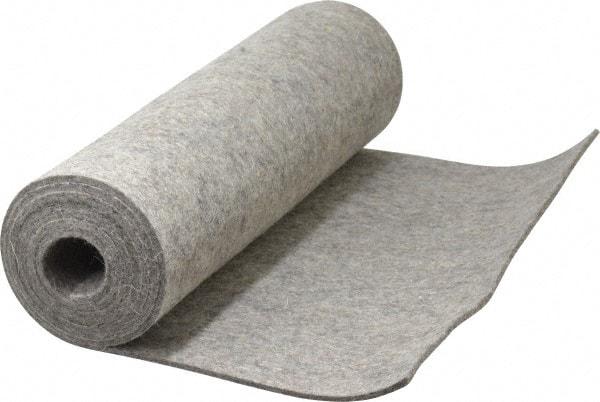 Made in USA - 1/8 Inch Thick x 60 Inch Wide x 12 Inch Long, Pressed Wool Felt Sheet - 2 Lbs/Square Yd., Gray, 400 psi - USA Tool & Supply