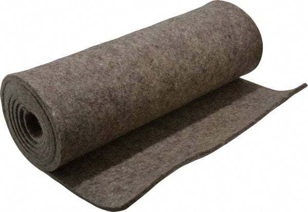 Made in USA - 3/16 Inch Thick x 72 Inch Wide x 12 Inch Long, Pressed Wool Felt Sheet - 2.3 Lbs/Square Yd., Gray, 250 psi - USA Tool & Supply