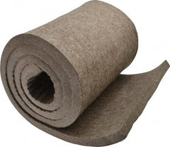 Made in USA - 3/4 Inch Thick x 72 Inch Wide x 12 Inch Long, Pressed Wool Felt Sheet - 9.2 Lbs/Square Yd., Gray, 250 psi - USA Tool & Supply