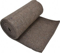 Made in USA - 3/8 Inch Thick x 72 Inch Wide x 12 Inch Long, Pressed Wool Felt Sheet - 3.2 Lbs/Square Yd., Gray, 75 psi - USA Tool & Supply