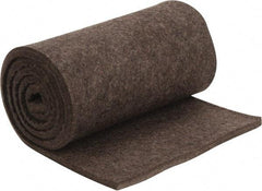 Made in USA - 1/2 Inch Thick x 72 Inch Wide x 12 Inch Long, Pressed Wool Felt Sheet - 4.2 Lbs/Square Yd., Gray, 75 psi - USA Tool & Supply