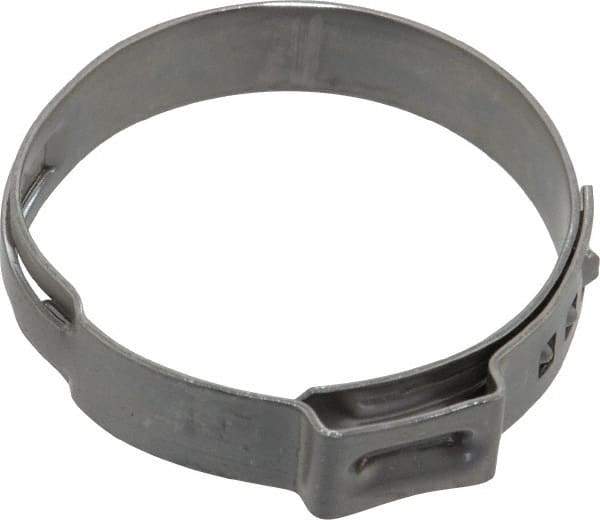 Oetiker - Stepless Ear Clamp - 1-3/16" Noml Size, 10mm Inner Width, 7mm Wide x 0.6mm Thick, Stainless Steel - USA Tool & Supply