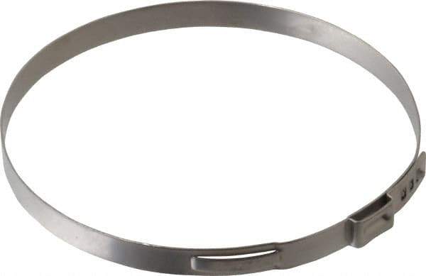 Oetiker - Stepless Ear Clamp - 3-5/16" Noml Size, 10mm Inner Width, 7mm Wide x 0.6mm Thick, Stainless Steel - USA Tool & Supply