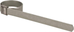 IDEAL TRIDON - 13/16" ID Galvanized Steel Preformed J-Type Clamp - 3/8" Wide, 0.025" Thick - USA Tool & Supply