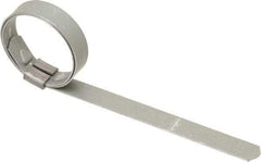 IDEAL TRIDON - 1" ID Galvanized Steel Preformed J-Type Clamp - 3/8" Wide, 0.025" Thick - USA Tool & Supply