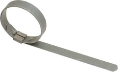 IDEAL TRIDON - 1-3/8" ID Galvanized Steel Preformed J-Type Clamp - 3/8" Wide, 0.025" Thick - USA Tool & Supply