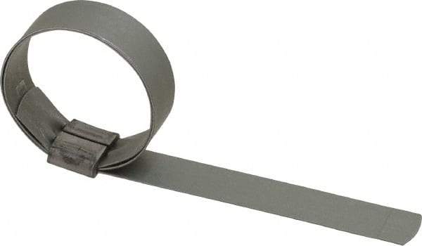 IDEAL TRIDON - 1-1/2" ID Galvanized Steel Preformed J-Type Clamp - 5/8" Wide, 0.03" Thick - USA Tool & Supply