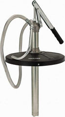 PRO-LUBE - Oil Lubrication 0.47 Strokes/oz Flow Aluminum Lever Hand Pump - For 25 to 50 Lb & 5 Gal Container, Use with Heavy Oil & Transmission Differentials, Do Not Use with Corrosive Media & Water-Based Media - USA Tool & Supply