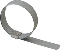 IDEAL TRIDON - 2-3/4" ID, Galvanized Steel Preformed J-Type Clamp - 3/4" Wide x 0.03" Thick - USA Tool & Supply