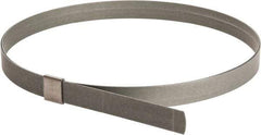 IDEAL TRIDON - 7" ID, Galvanized Steel Preformed Center Punch Type Clamp - 5/8" Wide x 0.03" Thick - USA Tool & Supply