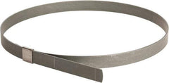 IDEAL TRIDON - 8" ID, Galvanized Steel Preformed Center Punch Type Clamp - 5/8" Wide x 0.03" Thick - USA Tool & Supply