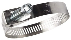 IDEAL TRIDON - SAE Size 128, 1-3/4 to 8-9/16" Diam, Stainless Steel Quick Release Worm Drive Clamp - 1/2" Wide, Material Grade 301, Series 550 - USA Tool & Supply