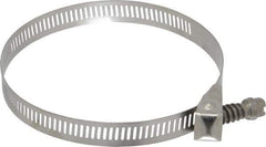 IDEAL TRIDON - SAE Size 56, 1 to 4" Diam, Stainless Steel Quick Release Worm Drive Clamp - 1/2" Wide, Material Grade 301, Series 550 - USA Tool & Supply