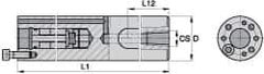 Kennametal - 3/8-18 Threaded Mount, Boring Head Straight Shank - Threaded Mount Mount, 10 Inch Overall Length, 7-3/4 Inch Projection - Exact Industrial Supply