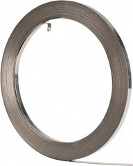 IDEAL TRIDON - Grade 201, Stainless Steel Banding Strap Roll - 3/8" Wide x 0.025" Thick - USA Tool & Supply