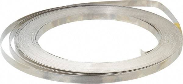 IDEAL TRIDON - Grade 201, Stainless Steel Banding Strap Roll - 1/2" Wide x 0.03" Thick - USA Tool & Supply