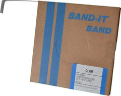 Made in USA - Grade 200 to 300, Stainless Steel Banding Strap Roll - 3/4" Wide x 0.015" Thick - USA Tool & Supply