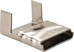 Made in USA - Grade 200 to 300, Stainless Steel Banding Strap Buckle - 5/8" Wide - USA Tool & Supply