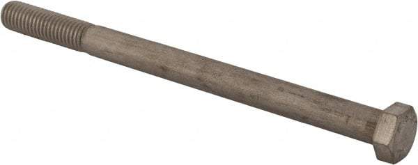 Value Collection - 1/2-13 UNC, 7" Length Under Head Hex Head Cap Screw - Partially Threaded, Grade 18-8 Stainless Steel, Uncoated, 3/4" Hex - USA Tool & Supply