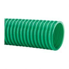 Continental ContiTech - 2" ID, 5 Hg Vac Rating, PVC Vacuum & Duct Hose - 100' Long, Metallic Green, 3" Bend Radius, 15 to 150°F - USA Tool & Supply