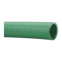 Continental ContiTech - 15 to 150°F, 1-1/4" Inside x 1.53" Outside Diam, PVC Liquid Suction & Discharge Hose - Green, 100' Long, 99 psi Working Pressure - USA Tool & Supply