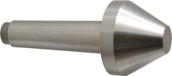 Riten - 2-3/4" Head Diam, Hardened Tool Steel Bull Nose Point Solid Dead Center - 4MT Morse Taper, 2-3/4" Point Diam, 1.508" Point Length, 2-15/16" OAL - USA Tool & Supply