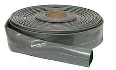 Continental ContiTech - 4" ID x 4.33 OD, 45 Working psi, Gray Hose, Lays Flat - Cut to Length, -10 to 150°F - USA Tool & Supply