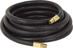 Continental ContiTech - 3/8" ID x 0.669" OD 25' Long Multipurpose Air Hose - MNPT x MNPT Ends, 200 Working psi, -40 to 190°F, 1/4" Fitting, Black - USA Tool & Supply