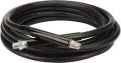 Continental ContiTech - 30' Long, 3/8" Fitting, Swivel Fitting, 0 to 250°F, Synthetic Rubber High Temp & High Pressure Hose - 3/8" Inside x 0.693" Outside Diam, Black, 3,000 psi - USA Tool & Supply