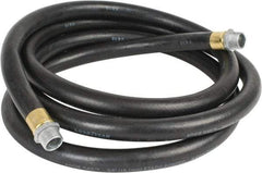 Continental ContiTech - 3/4" ID x 1-1/8" OD x 12' OAL, NPT Male x Male Petroleum Transfer Hose - 100 Max Working psi, 3/4" Fitting, Black - USA Tool & Supply