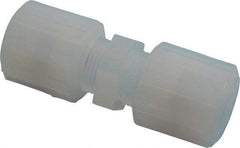 NewAge Industries - 1/2" Tube OD, PFA PTFE Plastic Compression Tube Union - 500°F Max - USA Tool & Supply