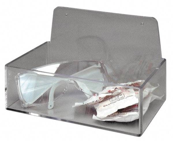 NMC - Tray Style Acrylic Safety Glasses Dispenser - 9 Inch Wide x 3 Inch High x 6 Inch Deep, Table and Wall Mount - USA Tool & Supply